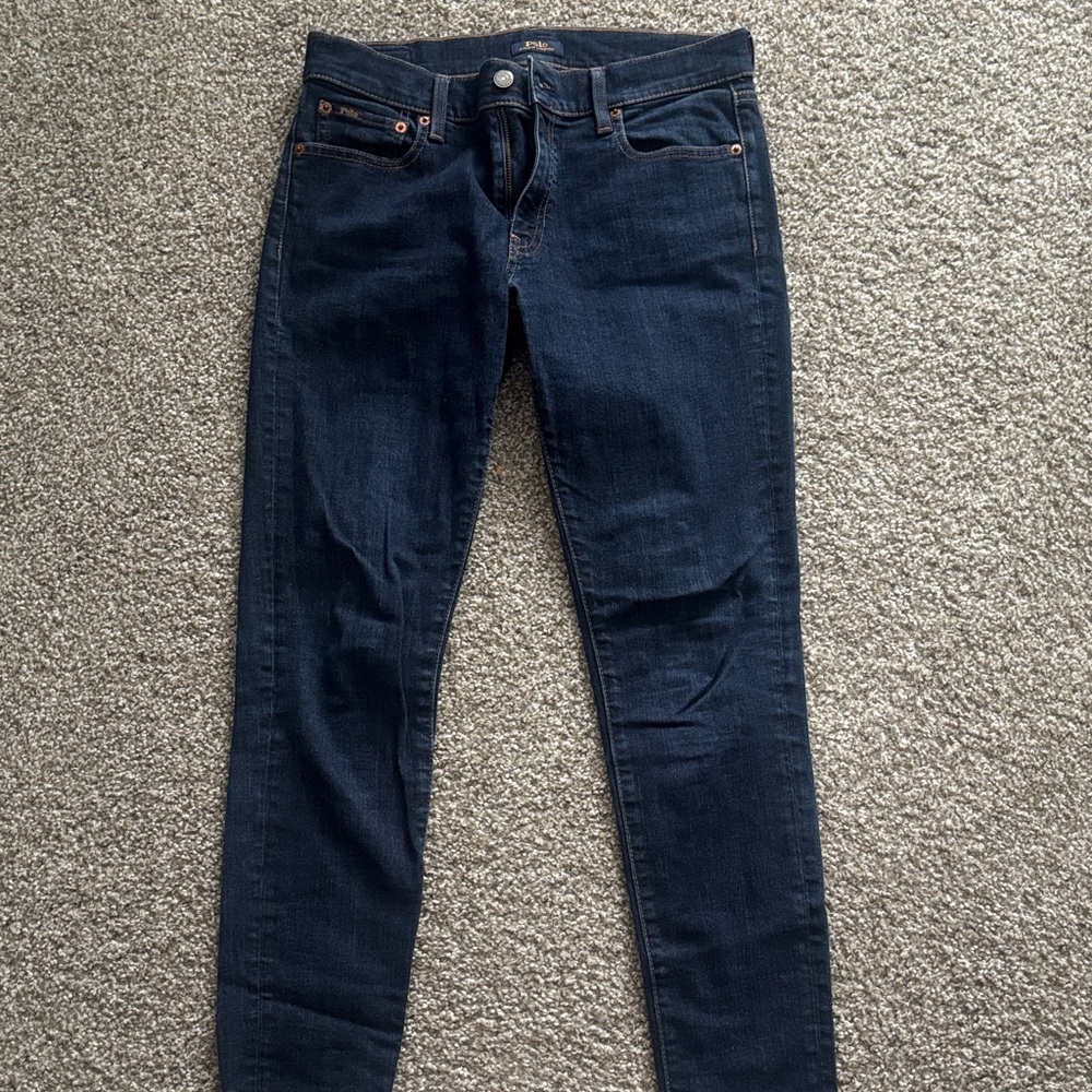 Polo by Ralph Lauren Women's Navy Skinny Jeans